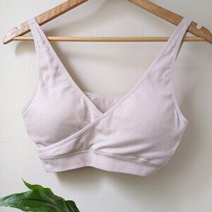 Kindred Bravely | Sublime® Adjustable Crossover Nursing & Lounge Bra Pink Sz L
